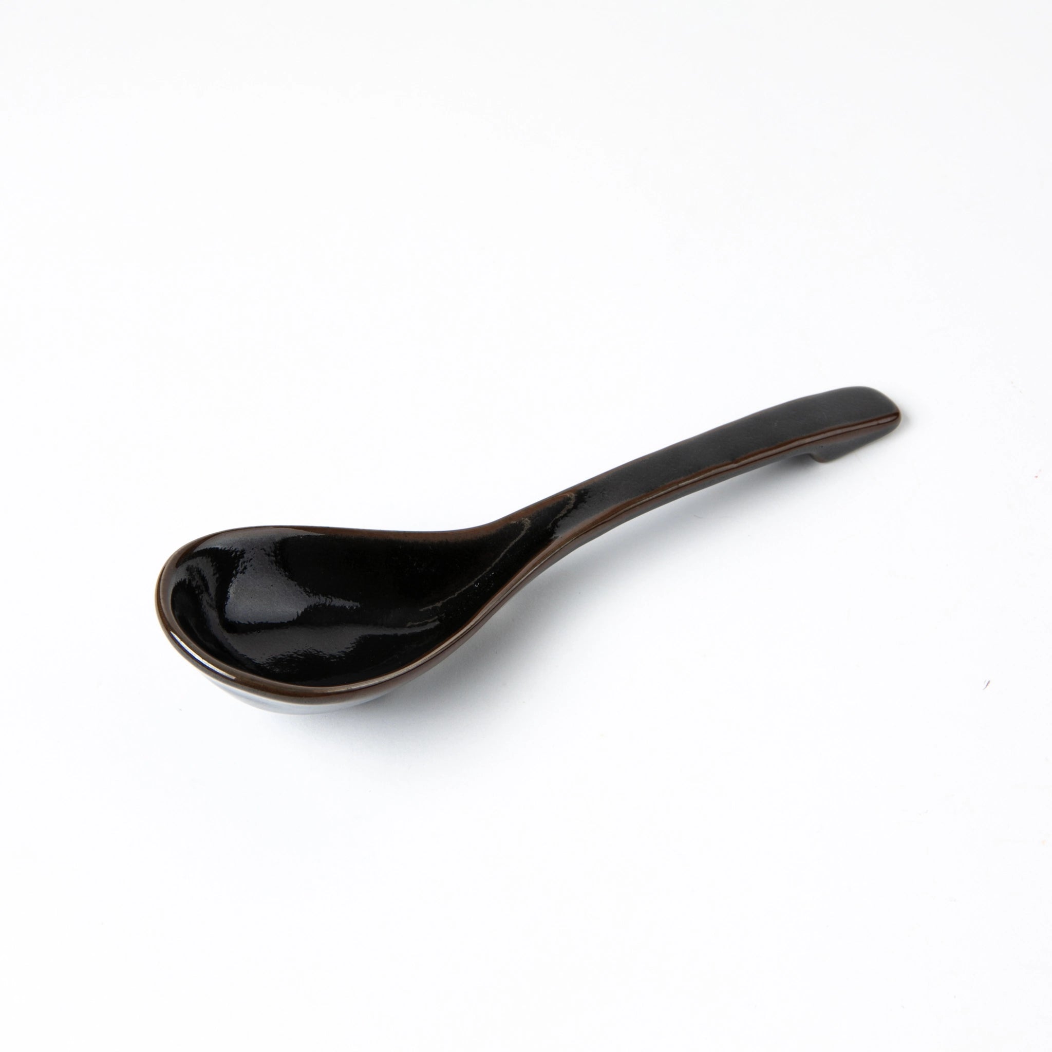 Mino Ware Rokubei Black Crystal Noodle Bowl Set