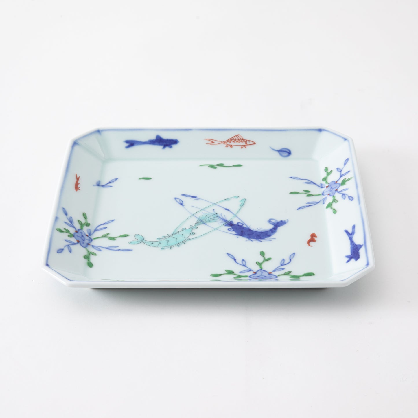 Keizan Kiln Arita Twin Lobster Square Dish