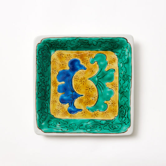 Ginko Patterned Square Plate