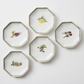 Set of 5 Fruit Patterned Octagonal Plates