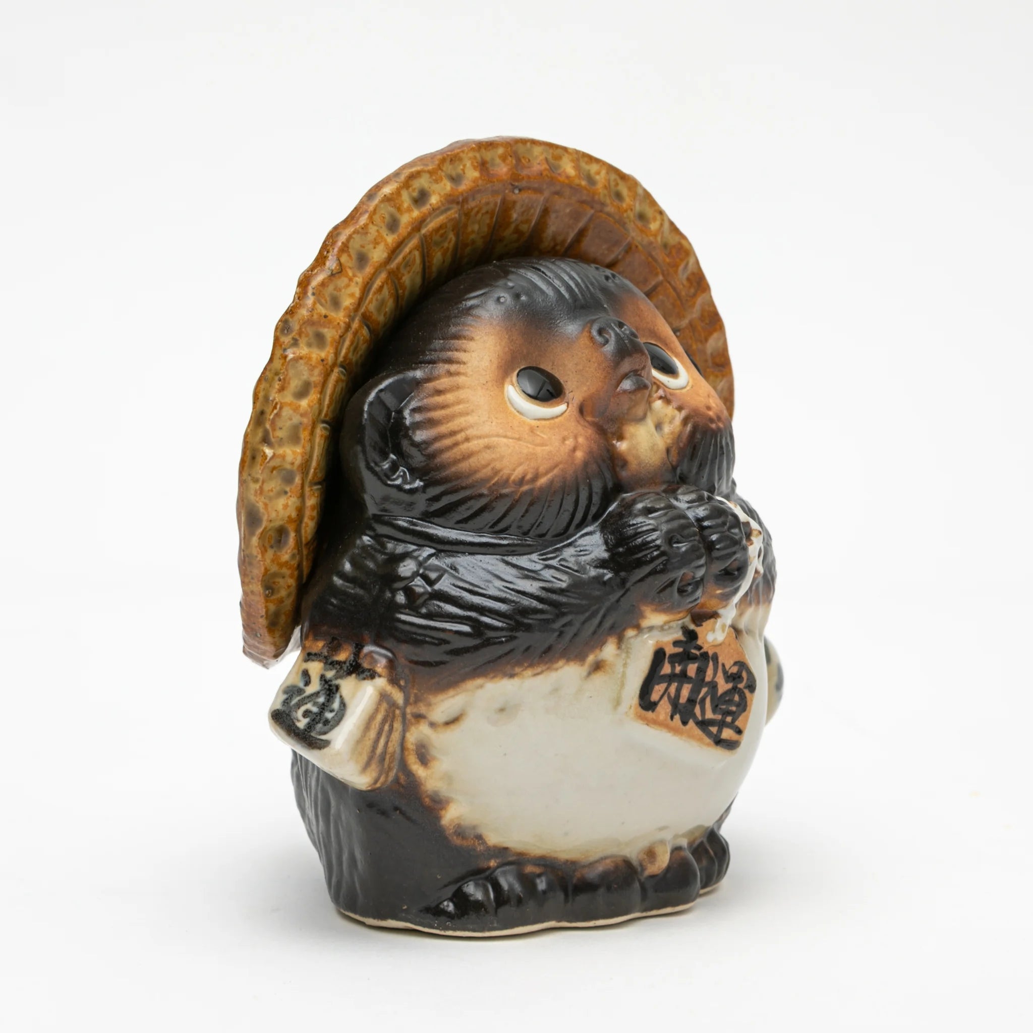 Maruichi Shigaraki Ware Wishing Tanuki Figurine