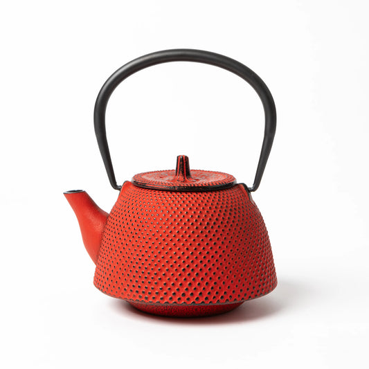 Classic Arare Red Nanbu Cast Iron Teapot