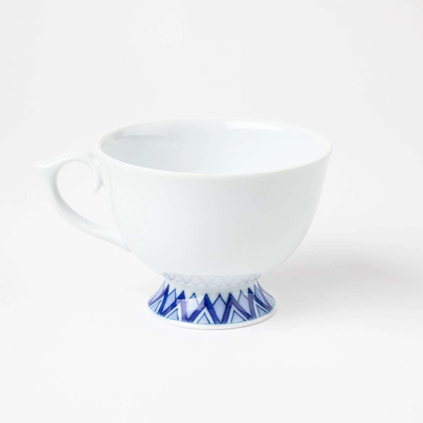 Iro-Nabeshima Glazed Porcelain Pomegranate Coffee Cup and Saucer Set