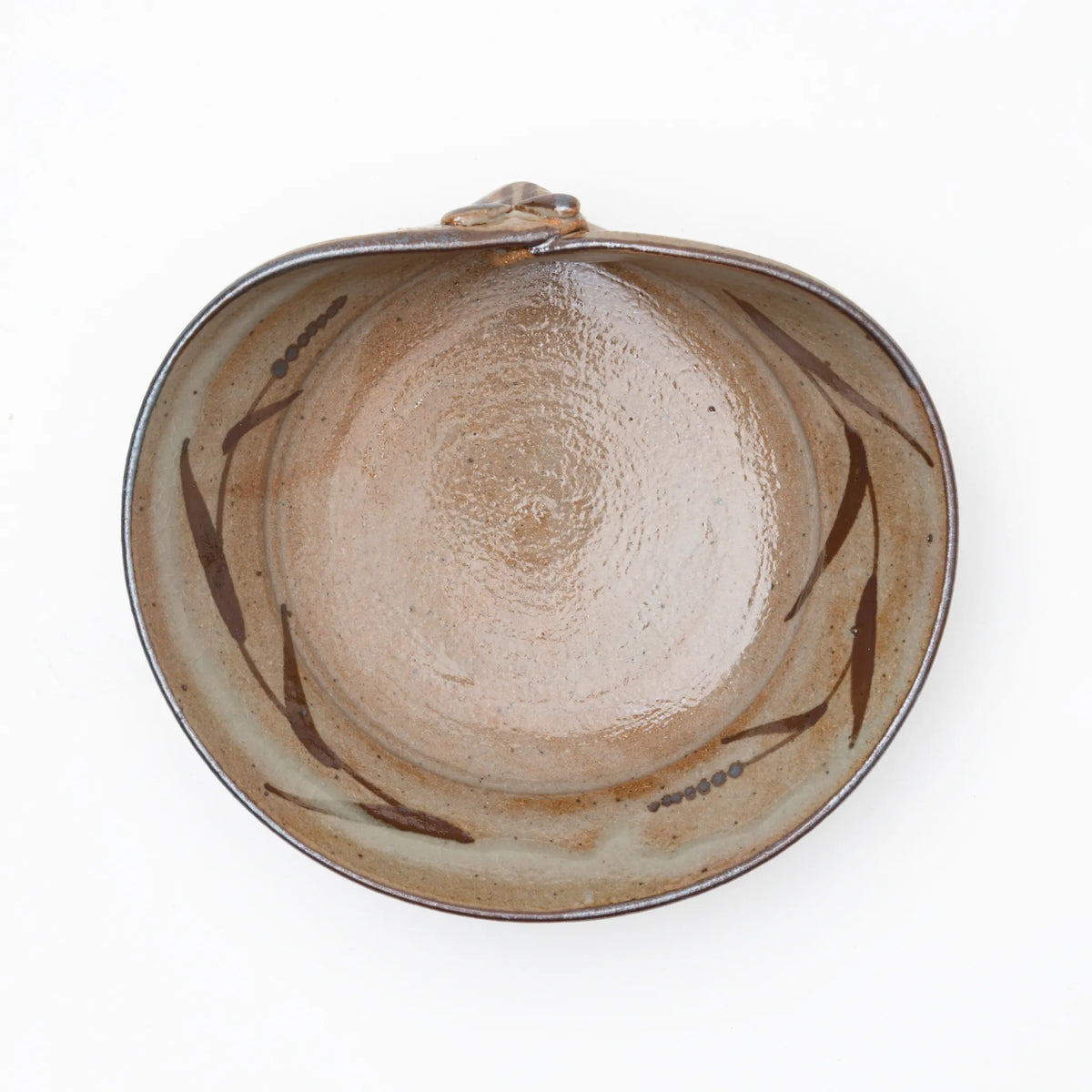 Nakazato Tarouemon E-Karatsu Clam Shape Mukozuke Serving Dish
