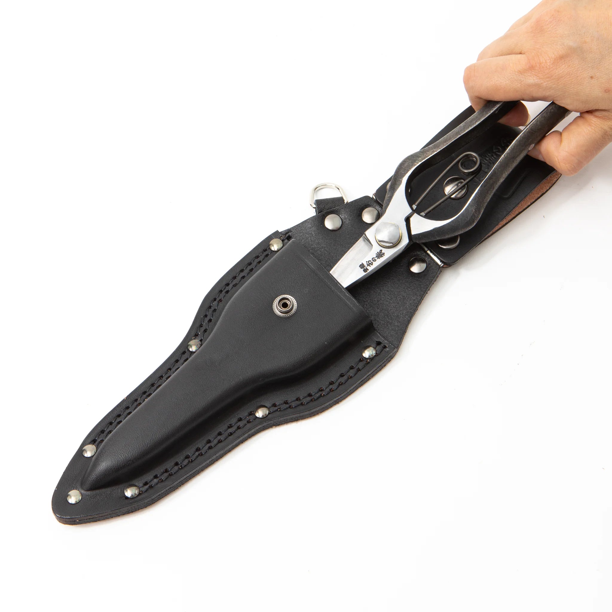 Onoyoshi Hamono Bud Cutting Shears Leather Case Black