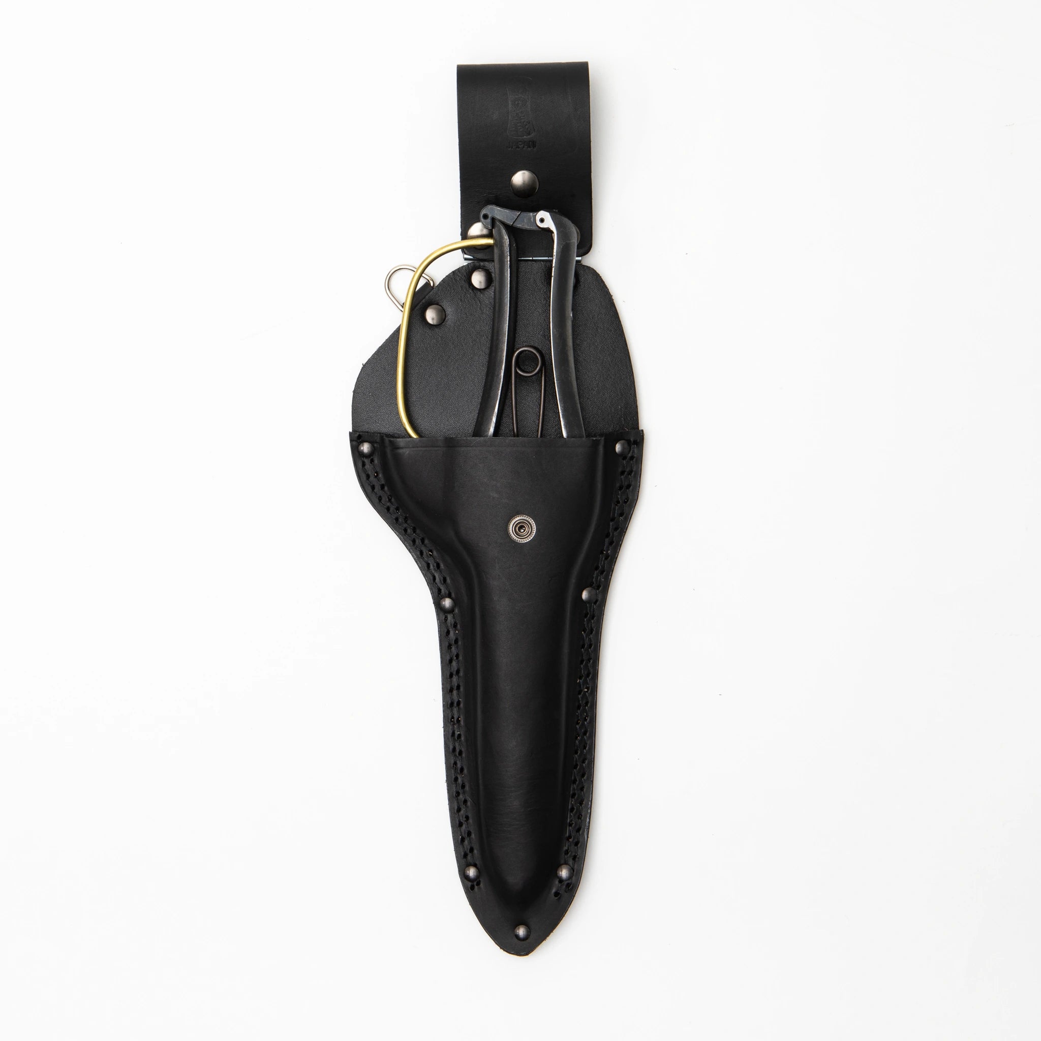 Onoyoshi Hamono One Hand Hedge Shears with Guard Leather Case