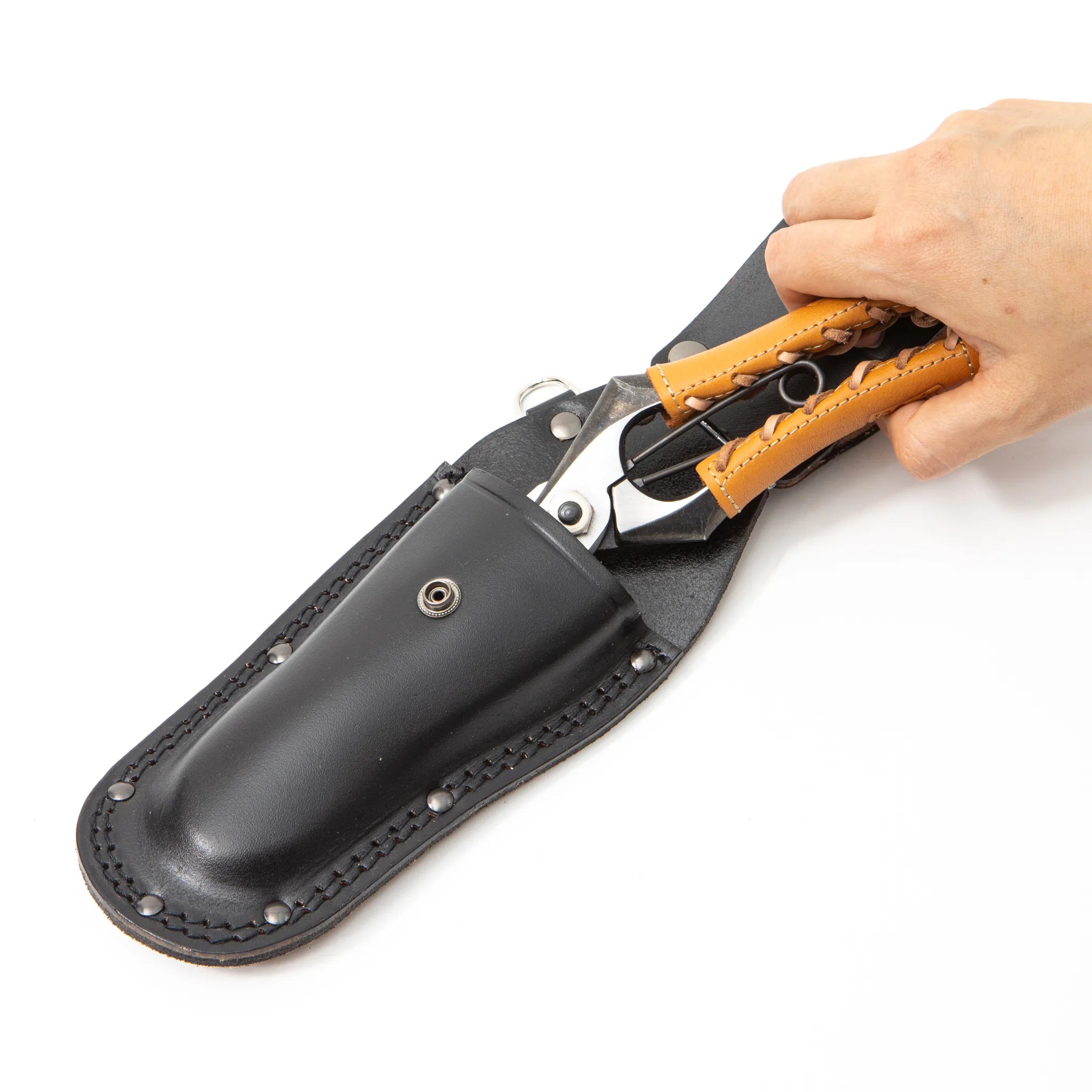 Onoyoshi Hamono Pruning Shears Leather Case Black