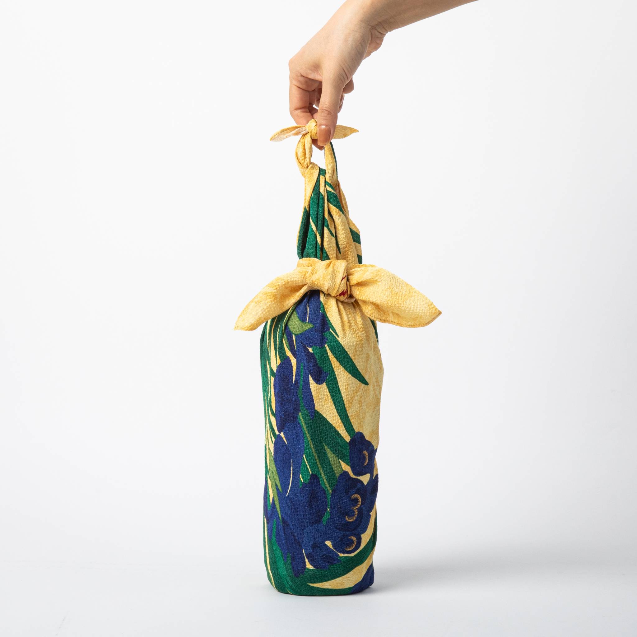 Ogata Korin Purple Iris Silk Furoshiki Wrapping Cloth