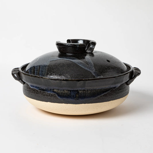 Ise Black Donabe Clay Pot (3-4 People)