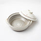 Kakiotoshi White Donabe Clay Pot (3-4 People)