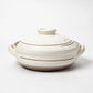 Kakiotoshi White Donabe Clay Pot (3-4 People)