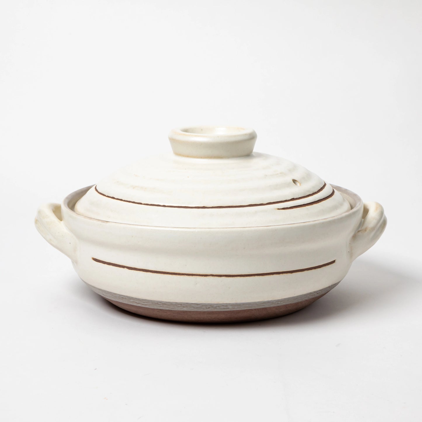 Kakiotoshi White Donabe Clay Pot (3-4 People)