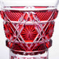 Satsuma Kiriko Sake Glass Red