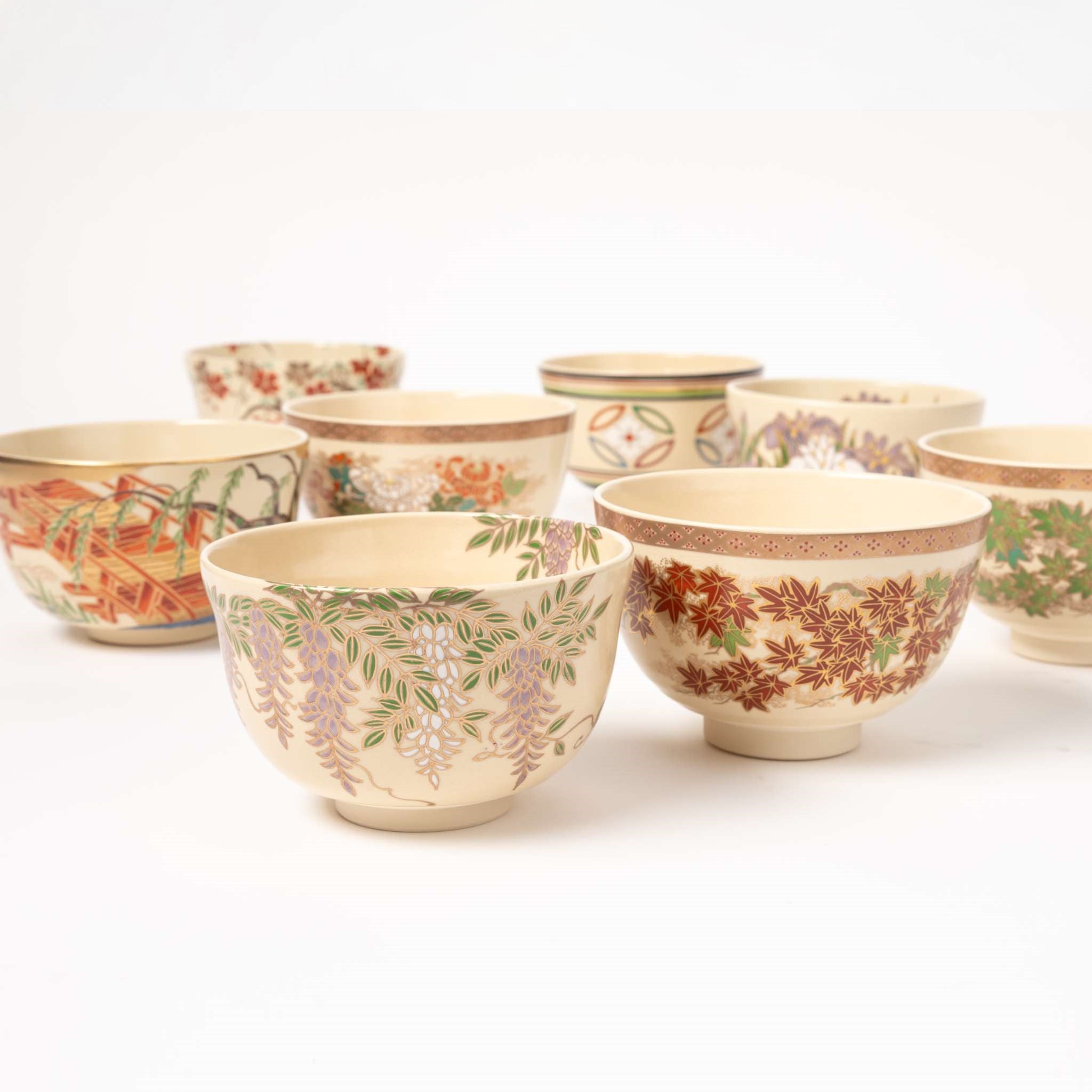 Nisei Matcha Bowl Purple Iris - Eiko Miyaji