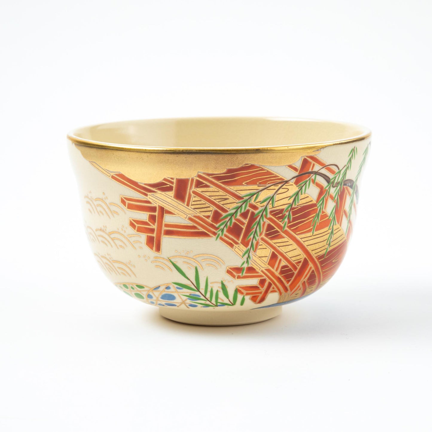 Nisei Matcha Bowl Yanagibashi by Eiko Miyaji