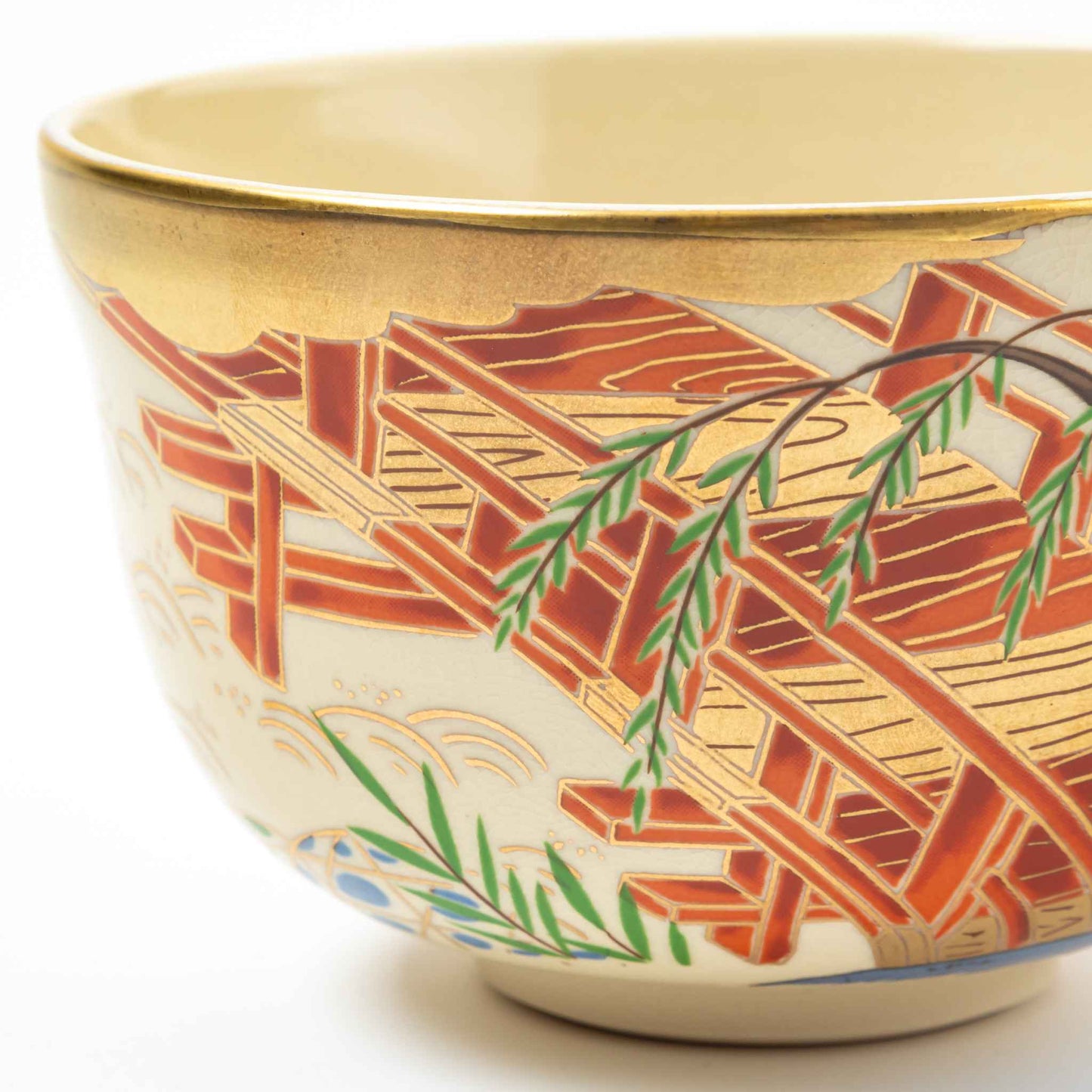 Nisei Matcha Bowl Yanagibashi by Eiko Miyaji