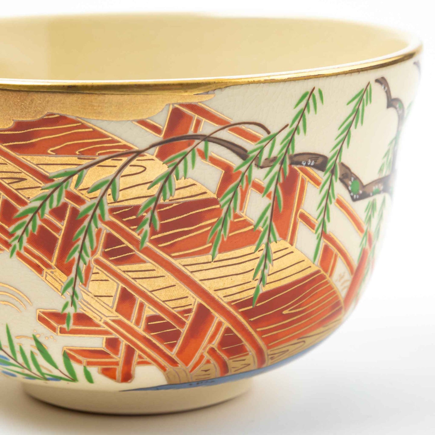 Nisei Matcha Bowl Yanagibashi by Eiko Miyaji