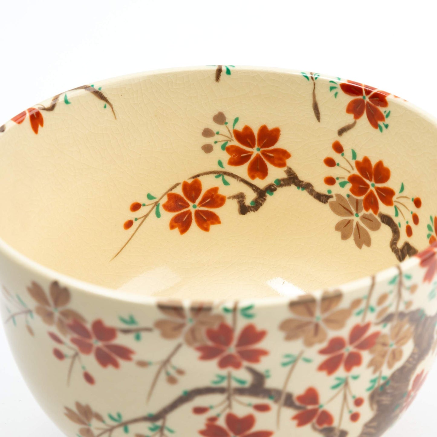 Nisei Matcha Bowl Cherry Blossom by Eiko Miyaji