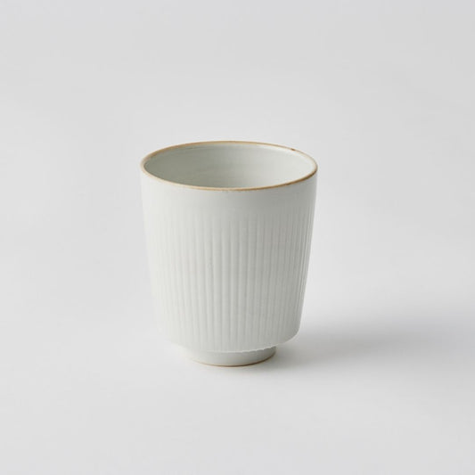Koyu Shino White Tokusa Sake Cup