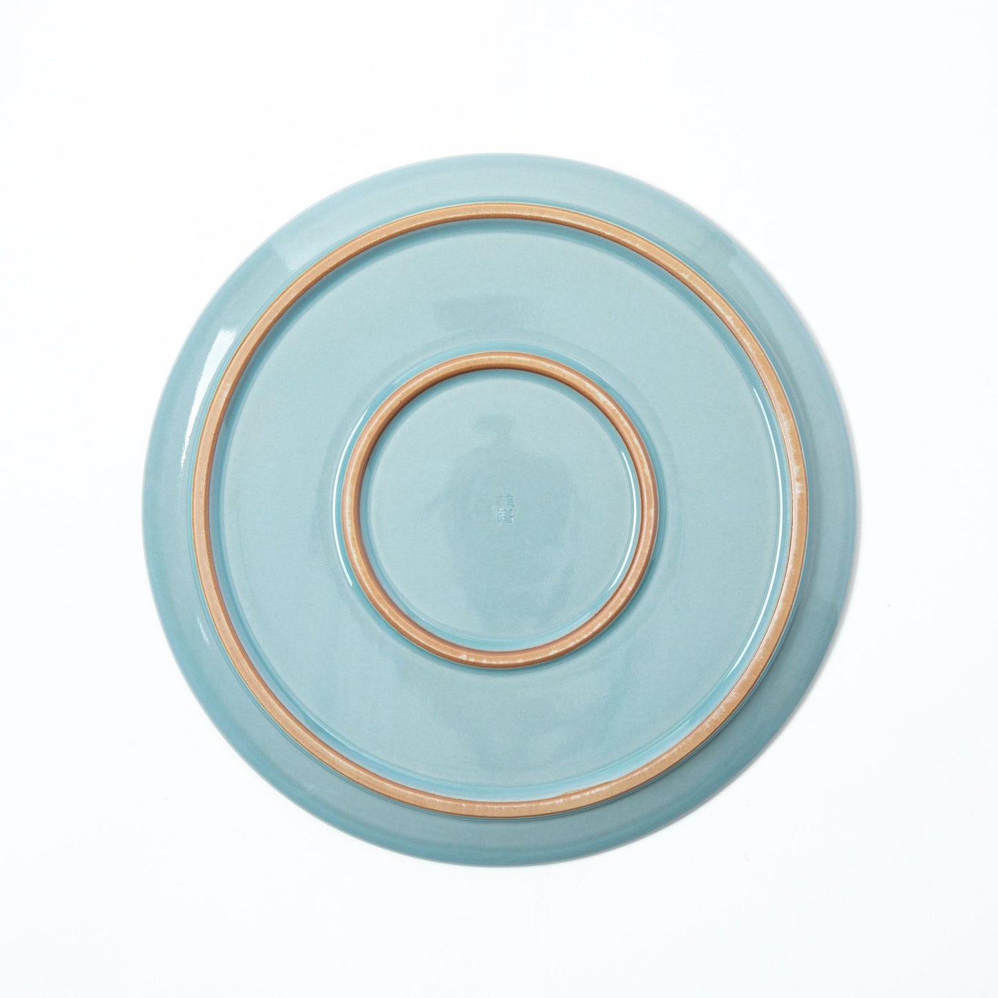 Large Blue Celadon Porcelain Kiyomizu Plate