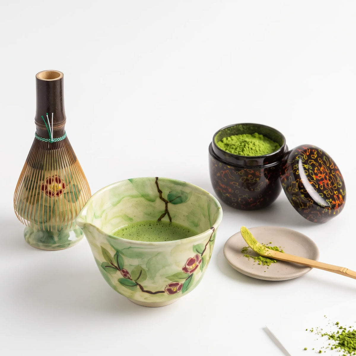 Dark Bamboo Ichimatsu Tea Whisk