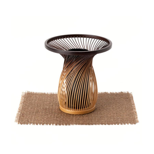 Bamboo Basket Yamaboshi Flower Vase