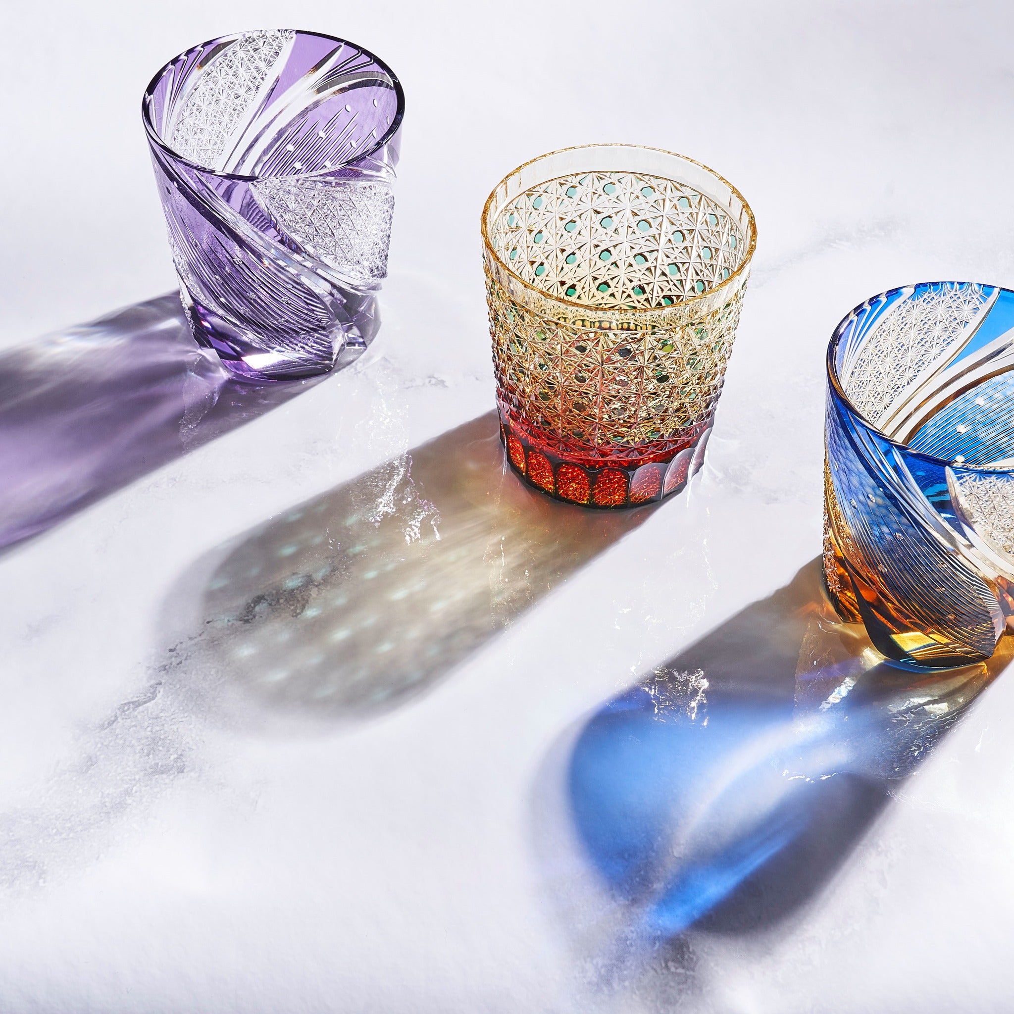 Edo Kiriko Meteor Whiskey Glass