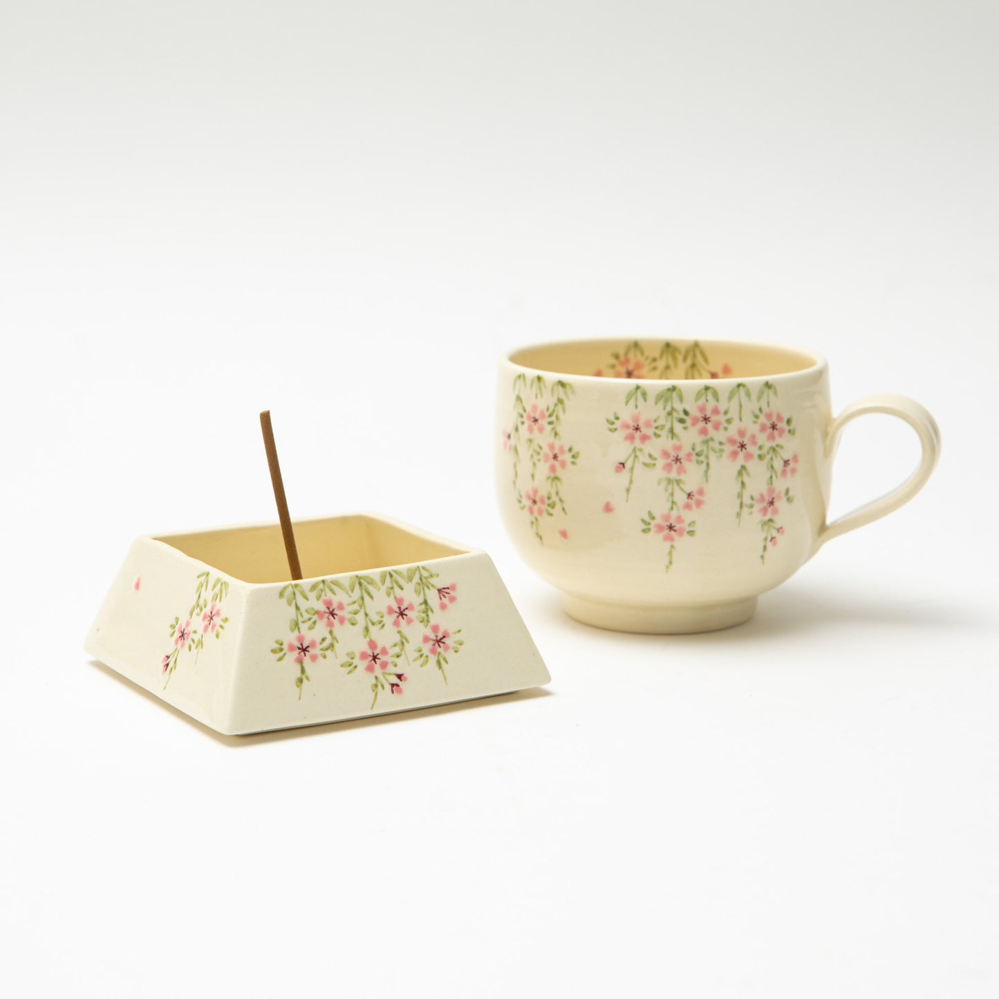 Gion Sakura Square Incense Tray