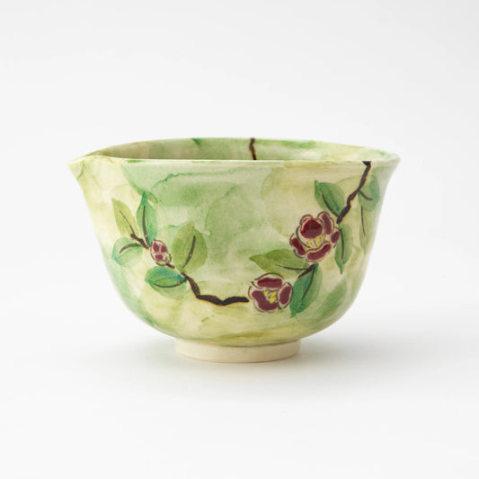 Yabu Camellia Katakuchi Matcha Bowl