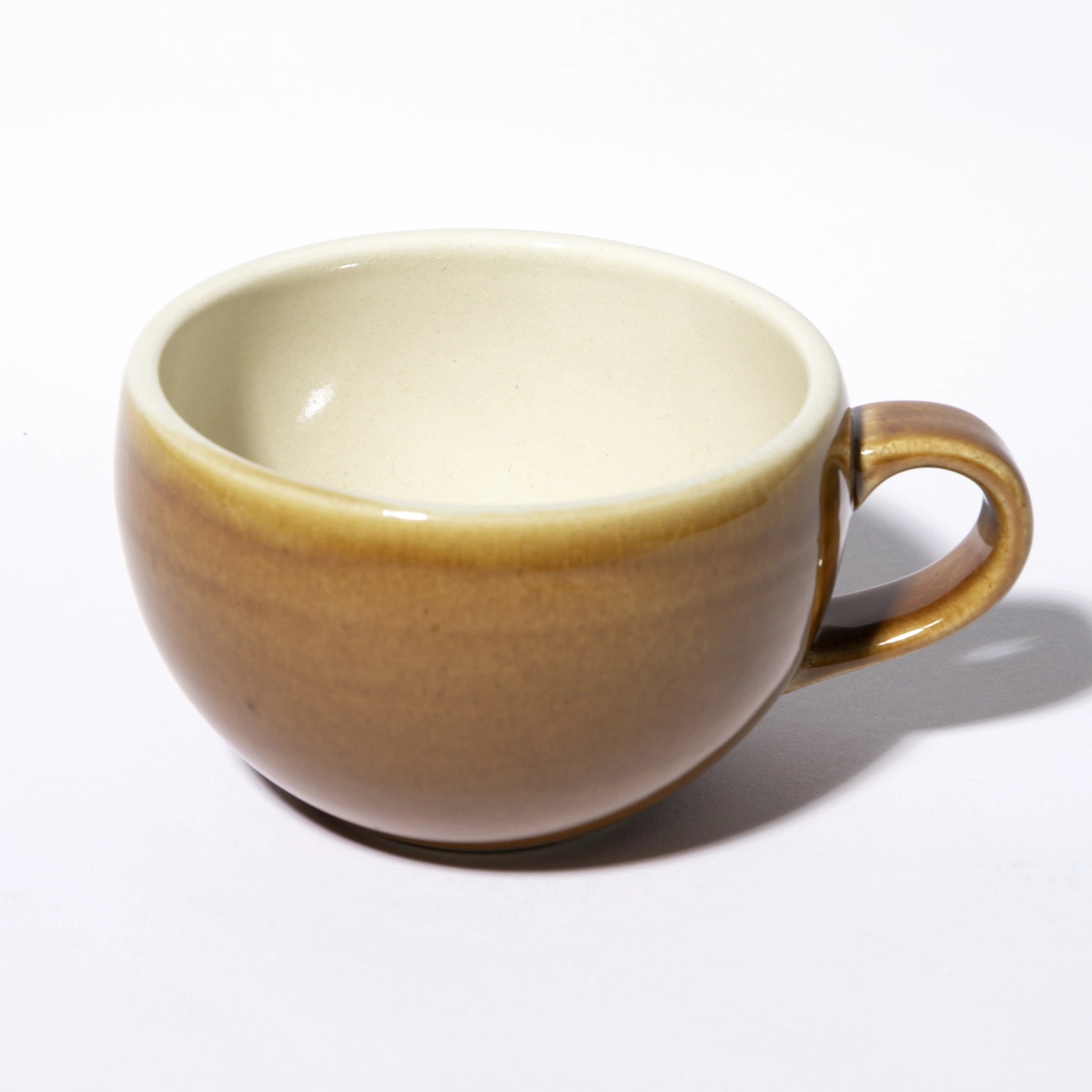 Tsukamoto Mashiko Ware Traditional Glaze Soup Cup Amber