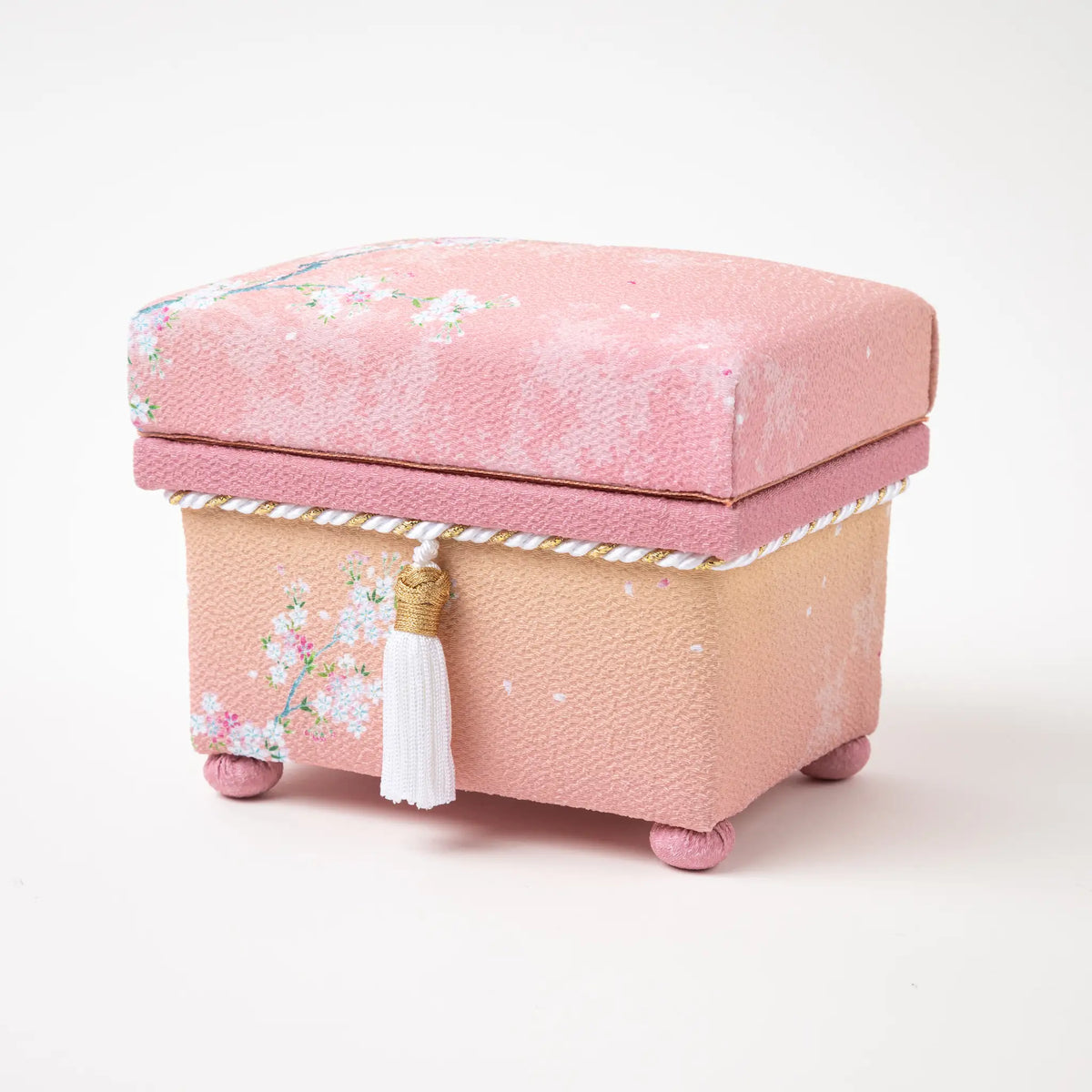 Kaga Yuzen Sakura Accessory Box - Cherry Blossom Elegance