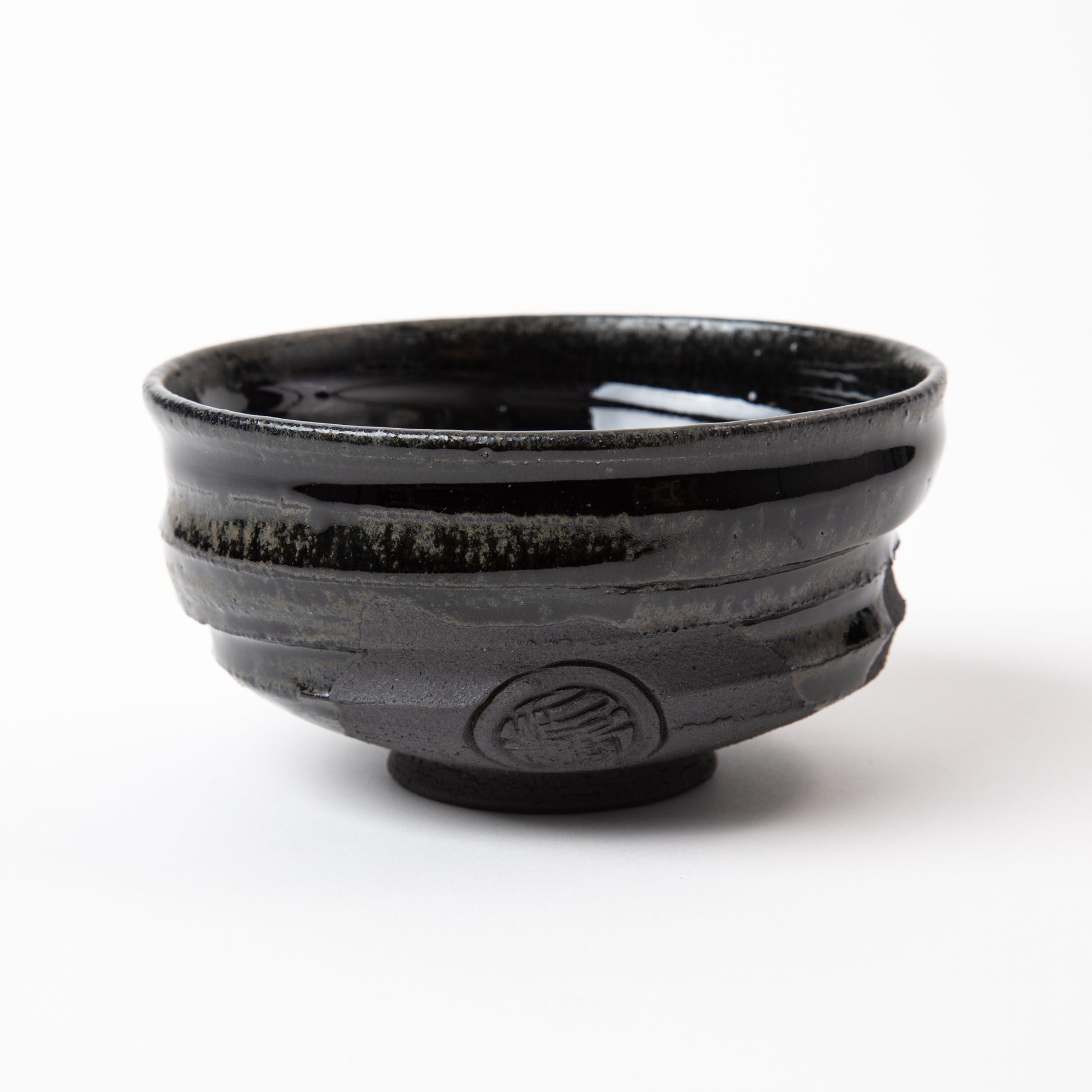 Black Matcha Bowl from Ninshu, side shot image