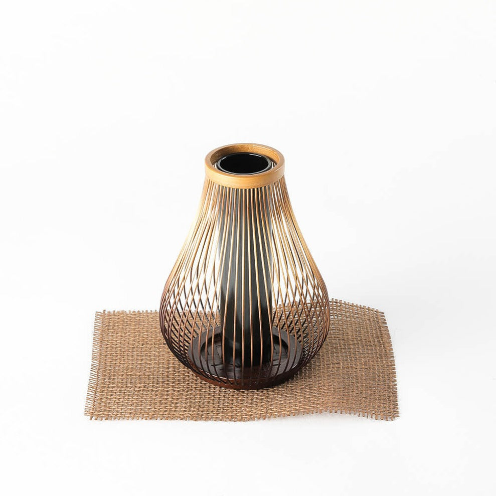 Bamboo Basket Suruga Flower Vase