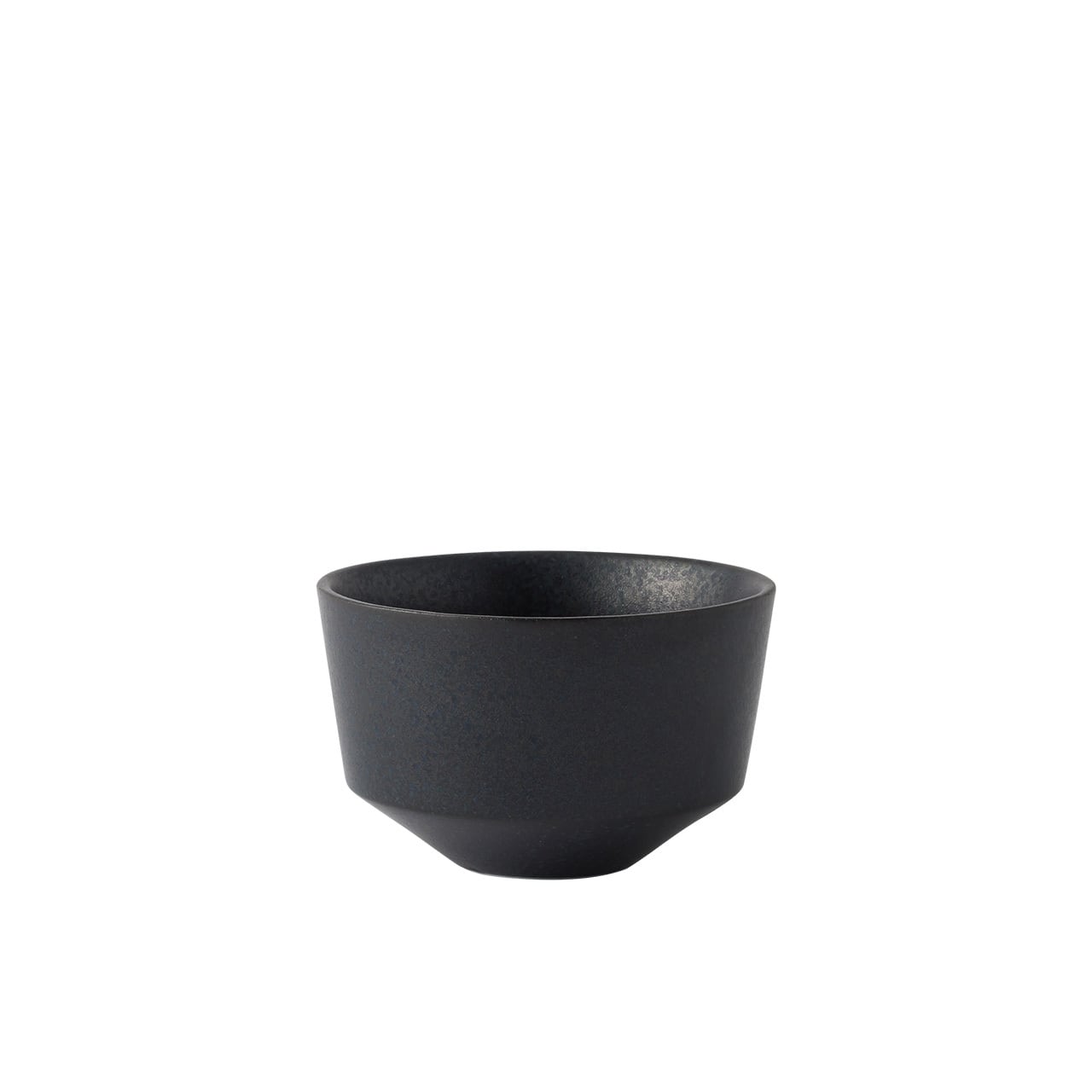 Black Mino-ware Japanese Frustum Teacup