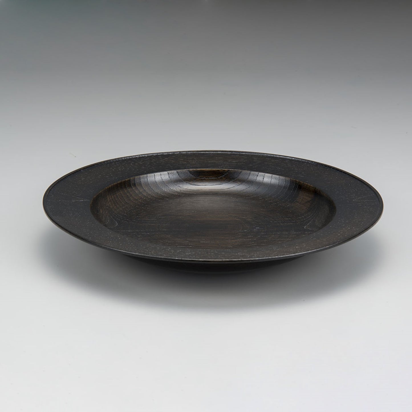 Wooden black color lacqureware plate